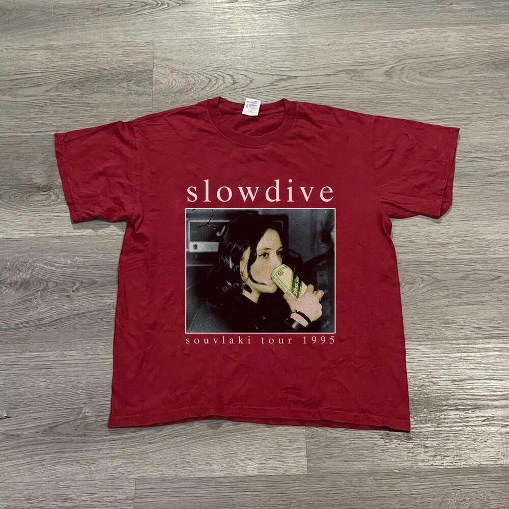 Souvlaki Tour Red Cotton Gildan T-Shirt